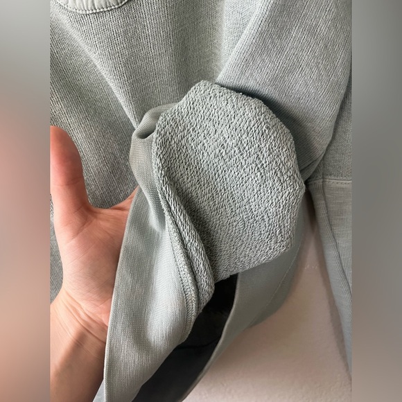 Ulla Johnson Jude Puff Sleeve Sweatshirt in Blue Green Women's Size P - Picture 6 of 14